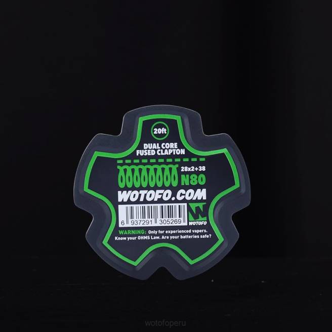 Wotofo carrete de alambre prefabricado Clapton fusionado de doble núcleo - 28*2+38 D66P345 Wotofo Desechable