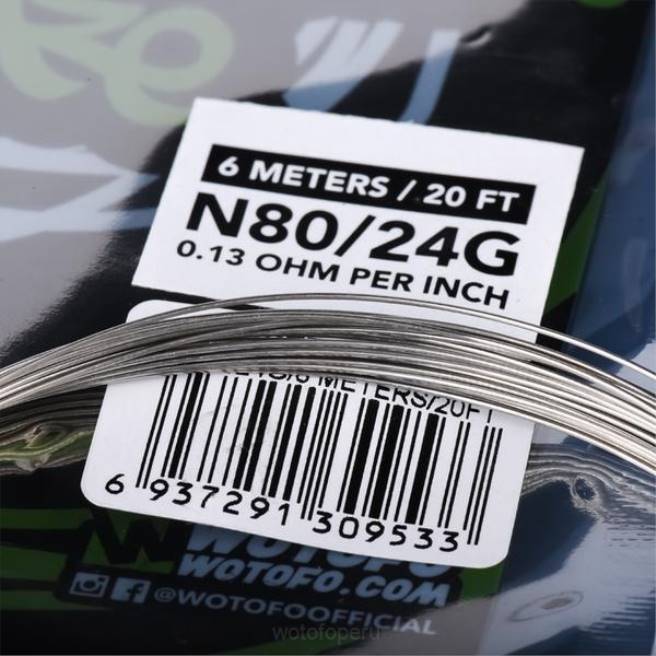 Wotofo carrete de alambre prefabricado Clapton fusionado de doble núcleo - 28*2+38 D66P345 Wotofo Desechable