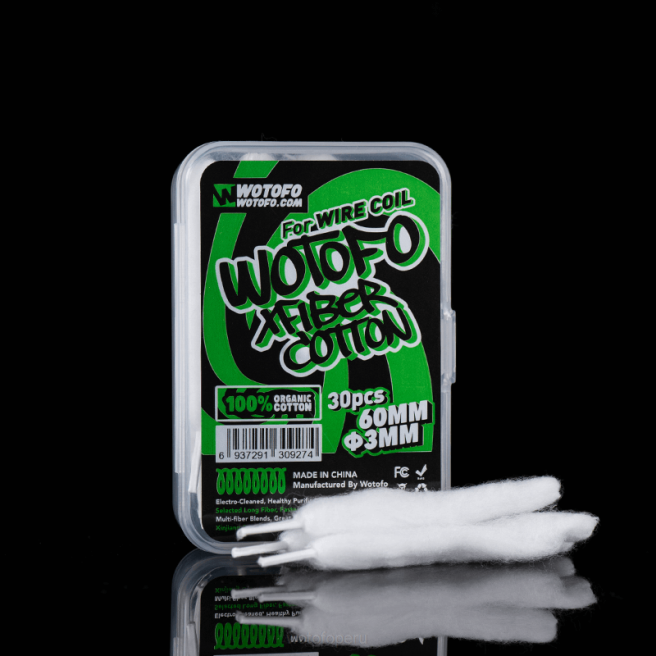 Wotofo fibra de algodon 3 mm-30 piezas de espesor D66P316 Wotofo Flavors