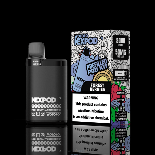 Wotofo NEXPOD kit de 20 mg caja todo incluido D66P8 Wotofo Nicotine