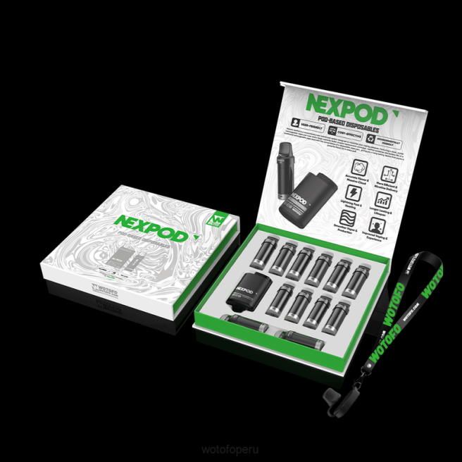 Wotofo NEXPOD kit de 20 mg caja todo incluido D66P8 Wotofo Nicotine
