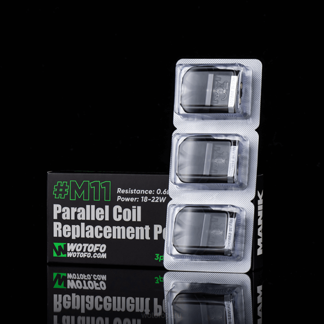 Wotofo MANIK mini cápsula de repuesto Bobina paralela m11 incorporada 3 piezas D66P57 Wotofo Cigarro Eletronico