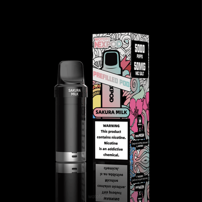 Wotofo NEXPOD vaina de reemplazo 50 mg vapear D66P55 Wotofo Desechable